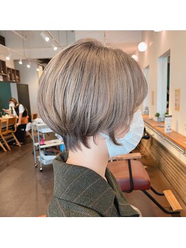 モップス 金沢文庫店(MOPS) 丸みハイトーンショート「ブリーチ/髪質改善/金沢文庫駅」