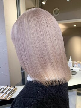 ベレーザ 渋谷(BELEZA) ba356_オン眉ショートニュアンスカラーボブウルフグレーベージュ