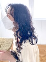 アルバム 池袋(ALBUM) ウルフパーマ_セクションカラーペールベージュ_ba361741