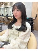□韓国大宮顔周り髪質改善レイヤー前髪くびれピンクブラウン