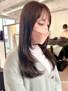 ポーチバイハニー オモテサンドウ(PORCH by HONEY omotesando) 大人可愛い20代30代40代ステップレイヤー×ショコラベージュ