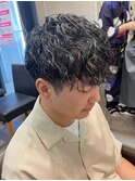 STYLE藤沢メンズマッシュ黒髪刈り上げツイストスパイラルパーマ