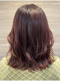 黒髪カタログ　レッドブラウン