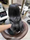 天神大名ダブルカラーアッシュグレー暗髪ケアブリーチ韓国ヘア