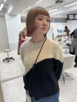 イェッカ パビル(YECCA pabil)&nbsp;ベージュ×裾カラー♪（ブリーチ1回）