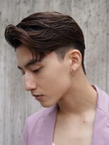 センターパートカルマヘアニュアンスパーマ韓国シャドウパーマ