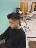 藤井指名クーポン！　オールバックパーマ