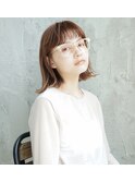 肩上ボブ×オン眉＝こなれ女子