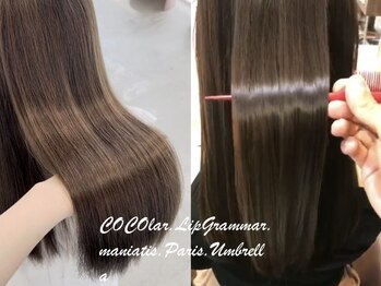 ココラー(COCOlar)の写真/【当店オススメNo.1の酸性縮毛矯正☆】最高級縮毛矯正でサラツヤ髪に導く♪魔法のバブルで髪質改善も＊
