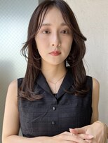 アミー 駒澤(Ammy komazawa)&nbsp;レイヤーカット/セミロング/ロング/ピンクカラー/前髪パーマ