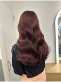 レッドブラウンオルチャンヘア艶髪【Zina北千住ミルディス通り】