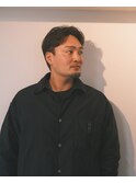 メンズパーマ センターパート ダウンパーマ ニュアンスパーマ