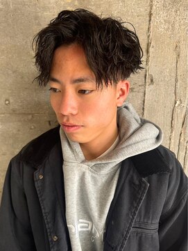 アルフレッド 平針店(alfRed) カット ツイストスパイラル ツーブロック センター 刈り上げ