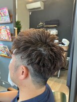 アンバー(amber) ツーブロック×パーマ