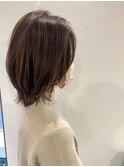 くびれボブ×ラテハイライト