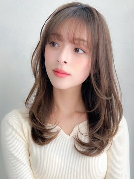 アグノス 青山(Agnos) レイヤーカット暗めカラーフェイスフレーミングデザインカラー