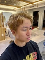 エテバイリリア メンズサロン 堺市駅前店(ete by LILIA.)&nbsp;アップバングショート/メンズカット/men'scut/ブリーチ/カラー