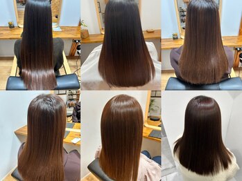 オット(otto)の写真/ピンとなりすぎない自然な仕上がり◎髪の芯から潤うような、柔らかく滑らかな縮毛矯正で憧れのスタイルへ♪