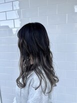 Folklore【フォークロア】翠町支店 《髪質改善サロン》 バレイヤージュ風ホワイトグレージュ