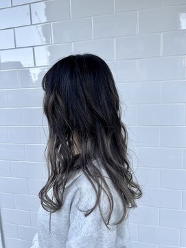 Folklore【フォークロア】翠町支店 《髪質改善サロン》 バレイヤージュ風ホワイトグレージュ