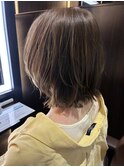 外はねボブ　顔まわりレイヤー