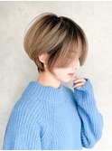クールな印象！前下がりショート