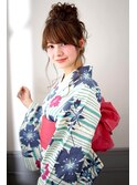 浴衣着付け　ヘアセット