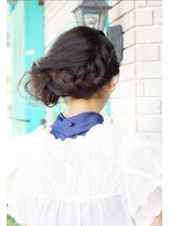 エアリー ヘアーデザイン(airly hair design) サイドシニヨン&編み込み