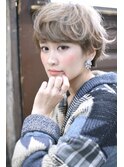 H エイチ原宿＊ ゆる柔 外ハネ『グレージュショート』【H eitf】