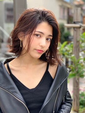 オースティン 門前仲町(AUSTIN) AUSTIN☆外ハネボブアッシュブラウンネオウルフツイストパーマ