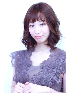 アッシュ たまプラーザ店(Ash) ミディボブ×クリーミーベージュ