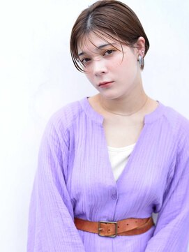 カンナ(Canna) エアリーミディ/ショートパーマ/黒髪/ホワイトアッシュ/TOKIO