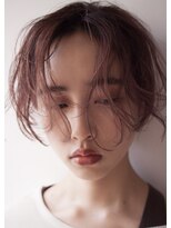 ハニーマスタード(HONEY MUSTARD)&nbsp;細かめブリーチハイライトスモークピンク