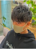 【LOVEST 服部】 定番束感ツーブロック/ダークアッシュ