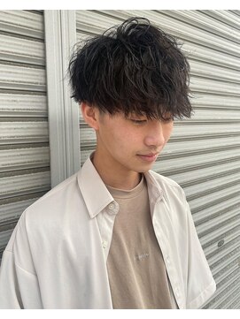 ソウバイジョージ(Sow by George) Takumi無造作パーマゆるツイスパ10代20代福岡博多天神大名