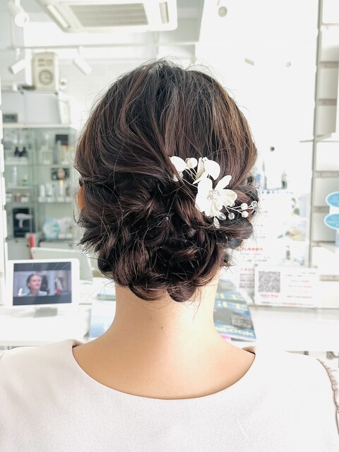 結婚式ヘアセット