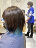 ルディー バイ ヘアーポケット(rudii by HAIR POCKET)&nbsp;インナーカラー☆スカイブルー