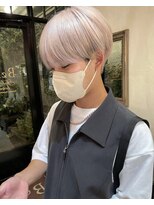 ベル 新宿(Belle)&nbsp;【お客様ヘア】シースルーマッシュ&ホワイトベージュ
