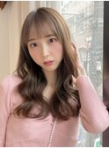 韓国前髪顔まわり×フェミニン【髪質改善/焼津】