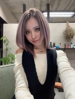 サニー 渋谷(SUNNY) バレイヤージュハイライトピンクベージュフェイスフレーミング