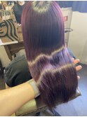 髪質改善/艶髪/紫カラー/赤紫