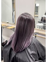 リグ 横浜(Lig.)&nbsp;ケアブリーチパープルバレイヤージュダブルカラーハイライト
