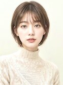 くびれヘア エモージュ 丸みショート 20代30代 似合わせカット