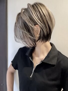 トルネード(TORNADO) 海外ヘア ショートボブ ハイライトバレイヤージュ t42外国人風