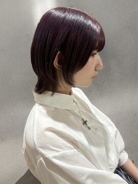 ヘブンリー(heavenly) ウルフカット/ラベンダーカラー/ピンクラベンダー/ブリーチ