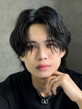 エルマーク 心斎橋(L-MARK) センターパート波巻きパーマスパイラルパーマツイストスパイラル