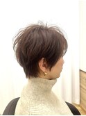 ふわふわショート×カシスブラウン☆【南流山美容室】
