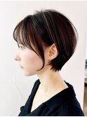 ショート美髪おくれ毛前髪カット_ba523741