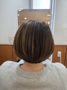 松本平太郎美容室 立川店 【立川 　ハイライト風　ショート　30代40代50代60代◎】