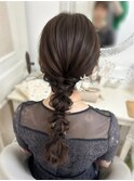 シンプルな編み下ろし(神戸ヘアセットサロンAchieve)